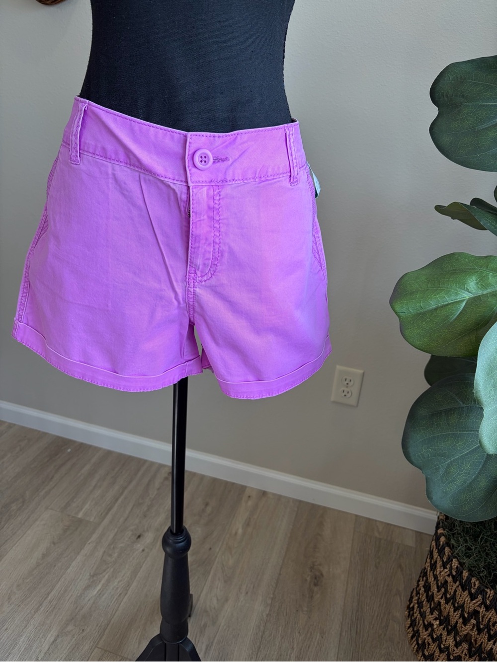Maurices bright purple High-Rise Jean Shorts